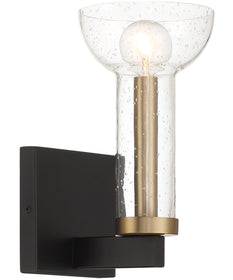 Nova 1 Light Wall Sconce  Matte Black