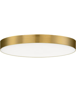 Trim 7 inch RD LED Flush Mount 3000K Satin Brass