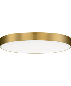Trim 7 inch RD LED Flush Mount 3000K Satin Brass