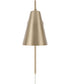 Leo 1-Light Sconce Matte Brass