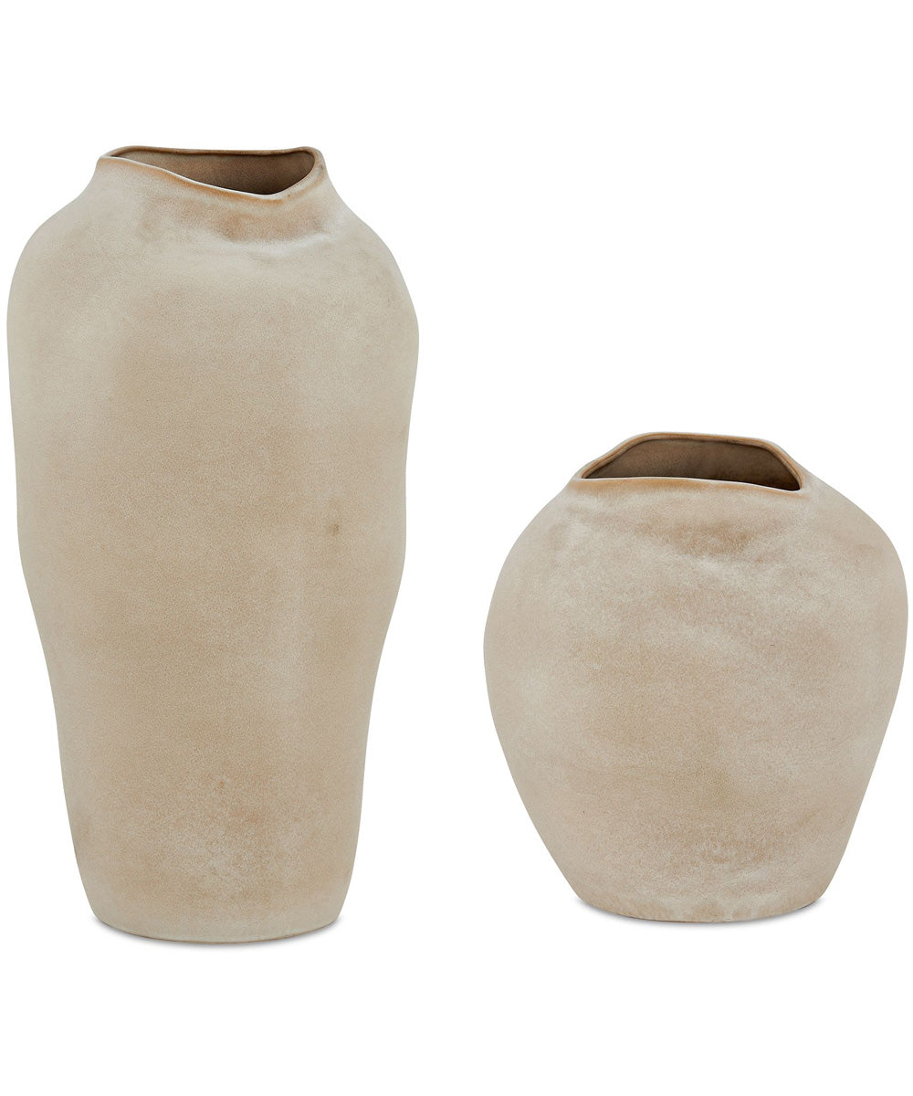 Shadow Play Indoor-Outdoor Vases, Set of 2
