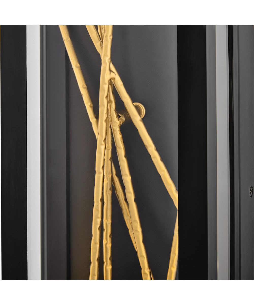 Styx LED-Light Large Wall Mount Lantern in Black