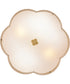 Sasha 2-Light Small Semi-Flush Mount in Lacquered Brass