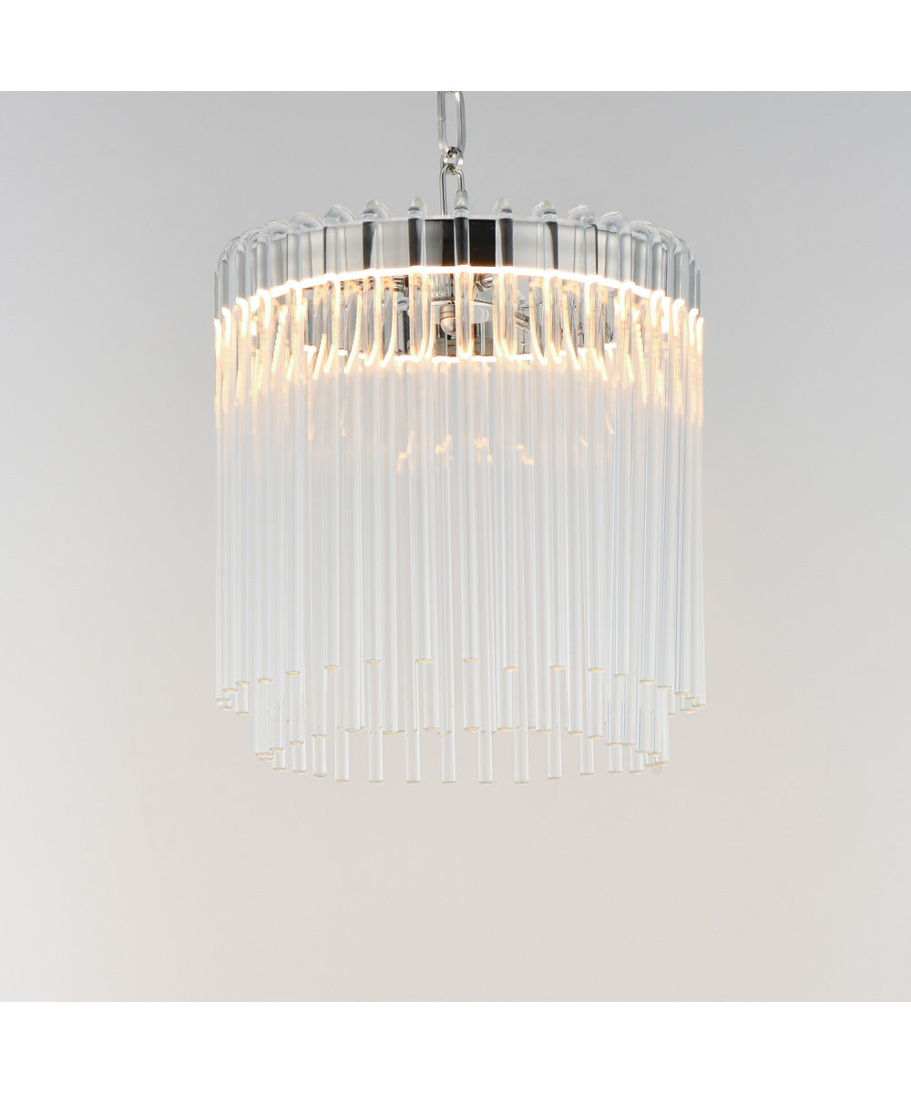 Jolie 11 inch LED Pendant Polished Nickel