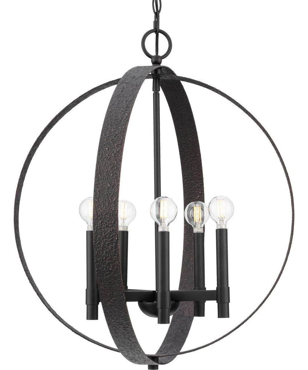 Allegheny 5-Light Pendant Matte Black