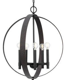 Allegheny 5-Light Pendant Matte Black