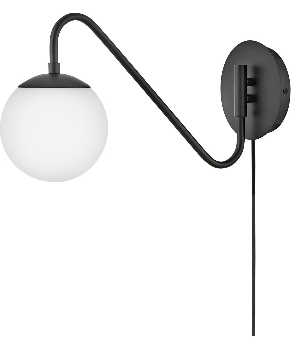 Dottie 1-Light Small Single Light Sconce in Black