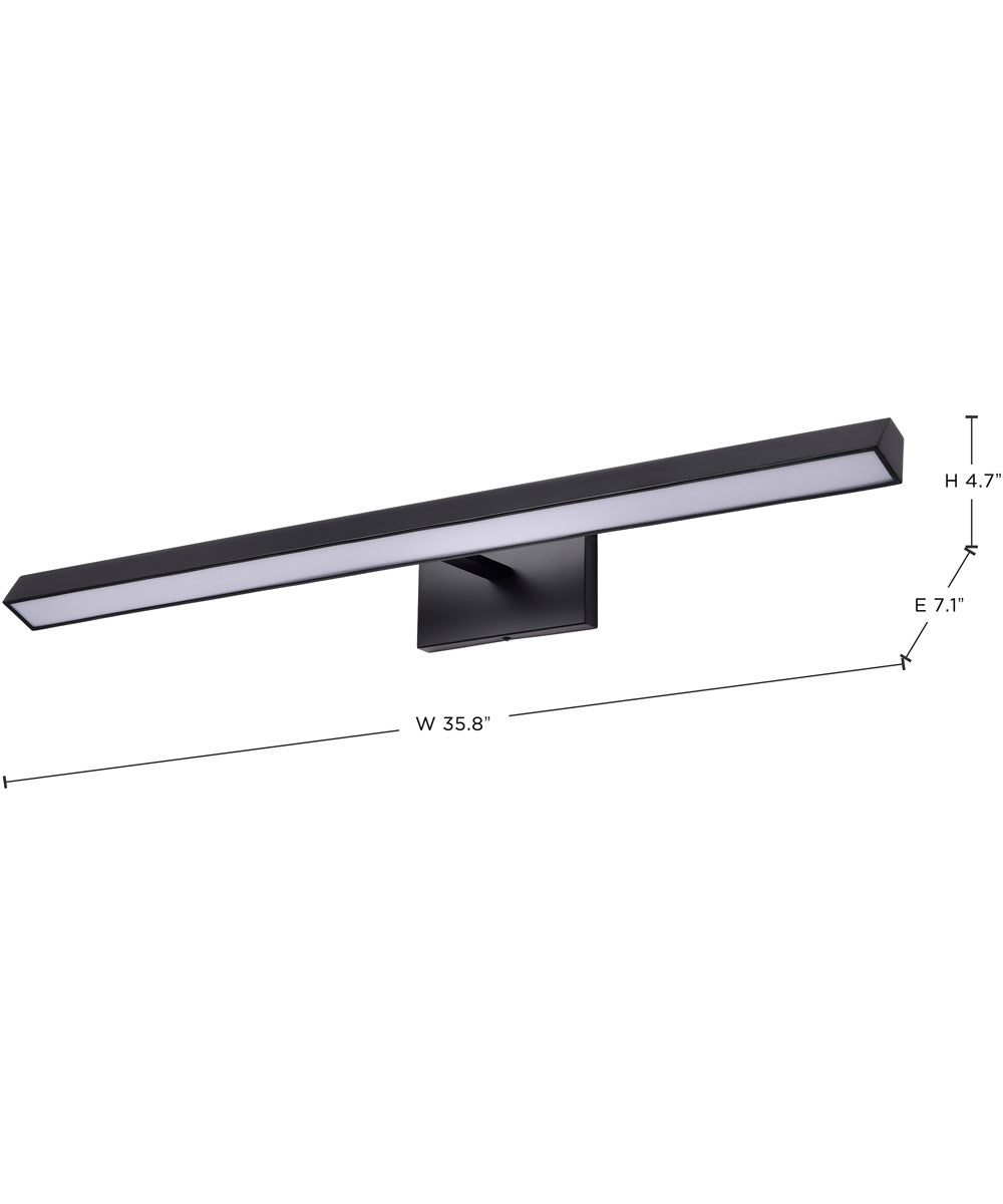 Mila  Vanity & Wall Black