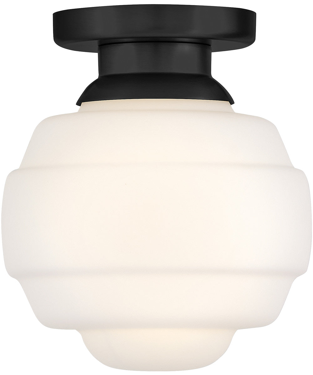 Penny 1-Light Extra Small Flush Mount in Black