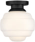 Penny 1-Light Extra Small Flush Mount in Black
