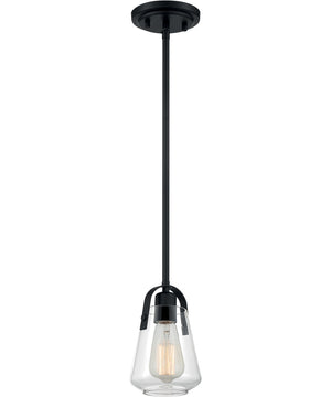 5"W Skybridge 1-Light Pendant Matte Black