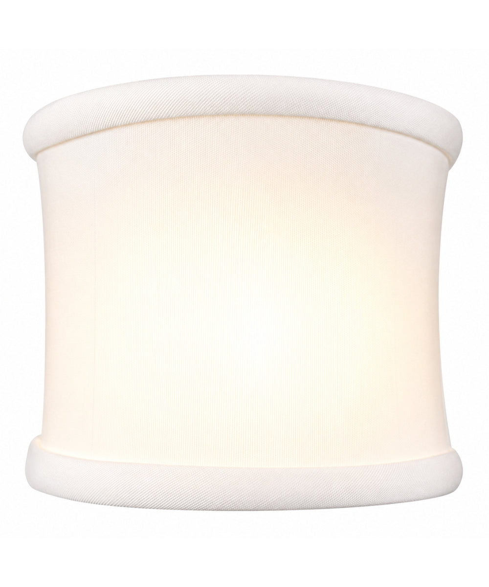 4"W x 4"H Down White Clip-on Sconce Half-Shell Lampshade