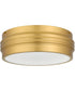 Emmett 3-light Flush Mount Brushed Gold