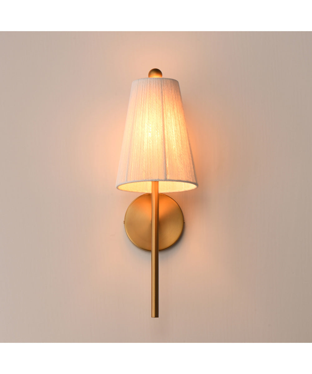 Valette 1-Light Wall Sconce Natural Aged Brass