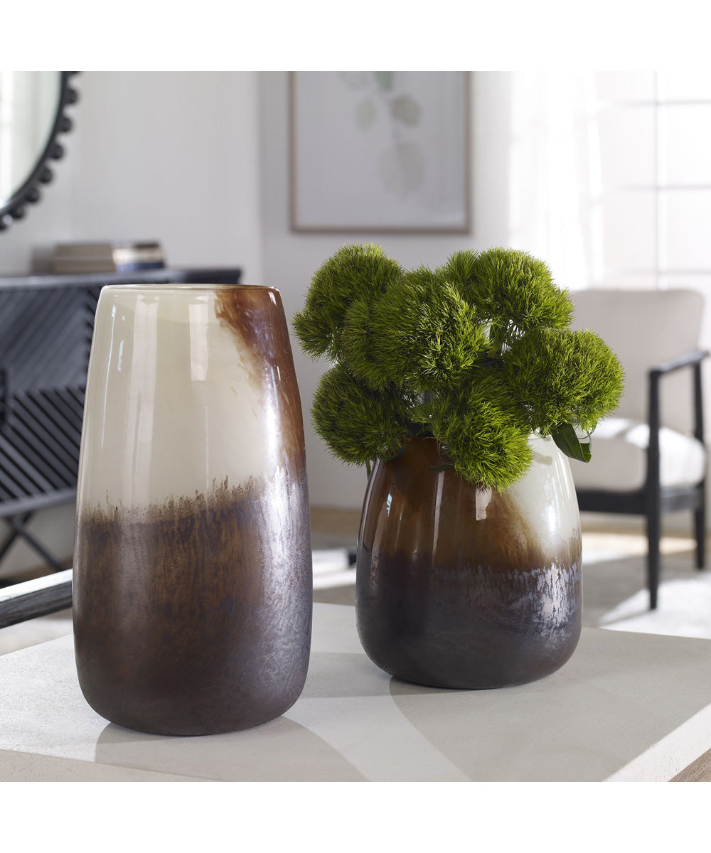 Desert Wind Glass Vases, Set of 2