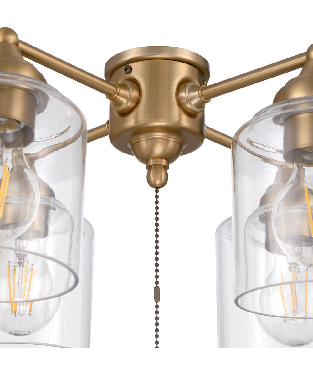 4-Light Accessory Satin Brass