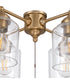 4-Light Accessory Satin Brass