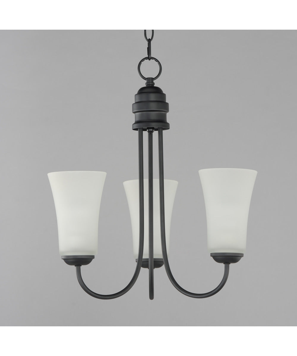 Logan 3-Light Chandelier Black