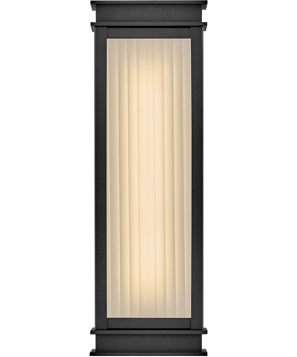 Rockwell LED-Light Medium Wall Mount Lantern in Textured Black