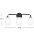 Gio 3-Light Medium Three Light Vanity in Black