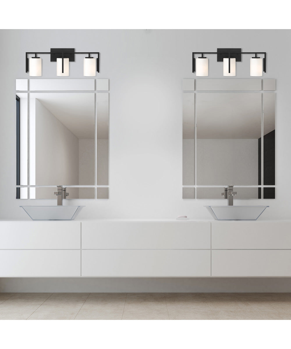 Cambria 3 Light Vanity Matte Black