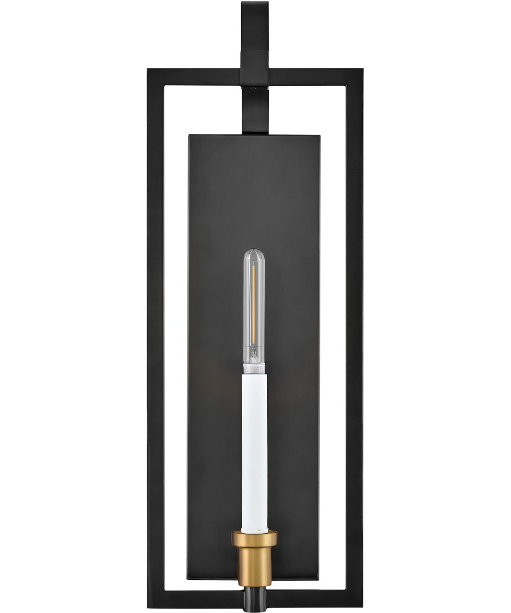 Stassi 1-Light Medium Single Light Sconce in Black