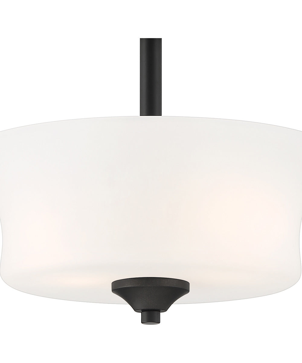 Bronson 2 Light Semi Flush Matte Black
