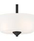 Bronson 2 Light Semi Flush Matte Black
