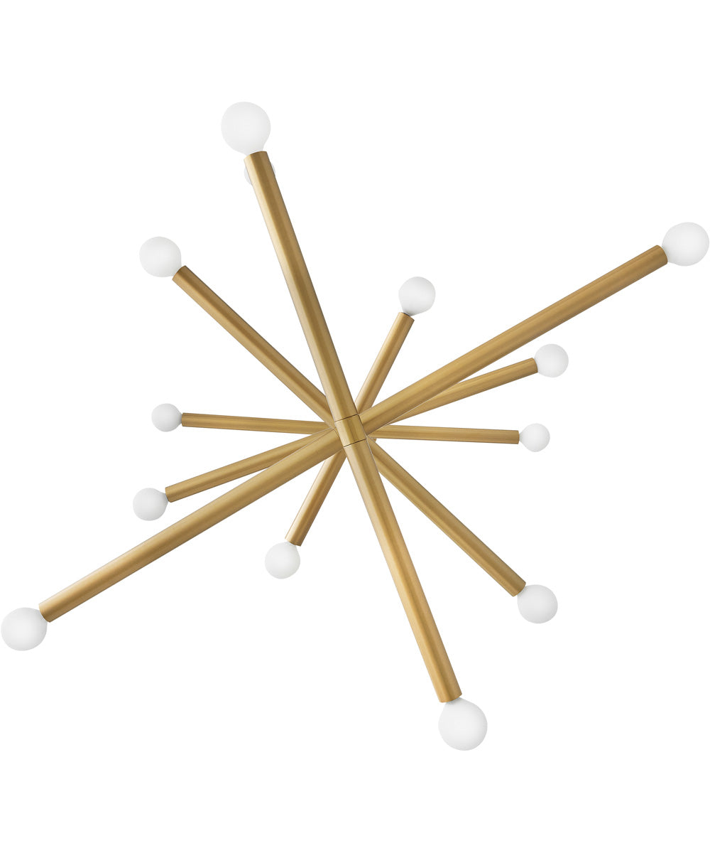 Millie 14-Light Large Multi Tier in Lacquered Brass