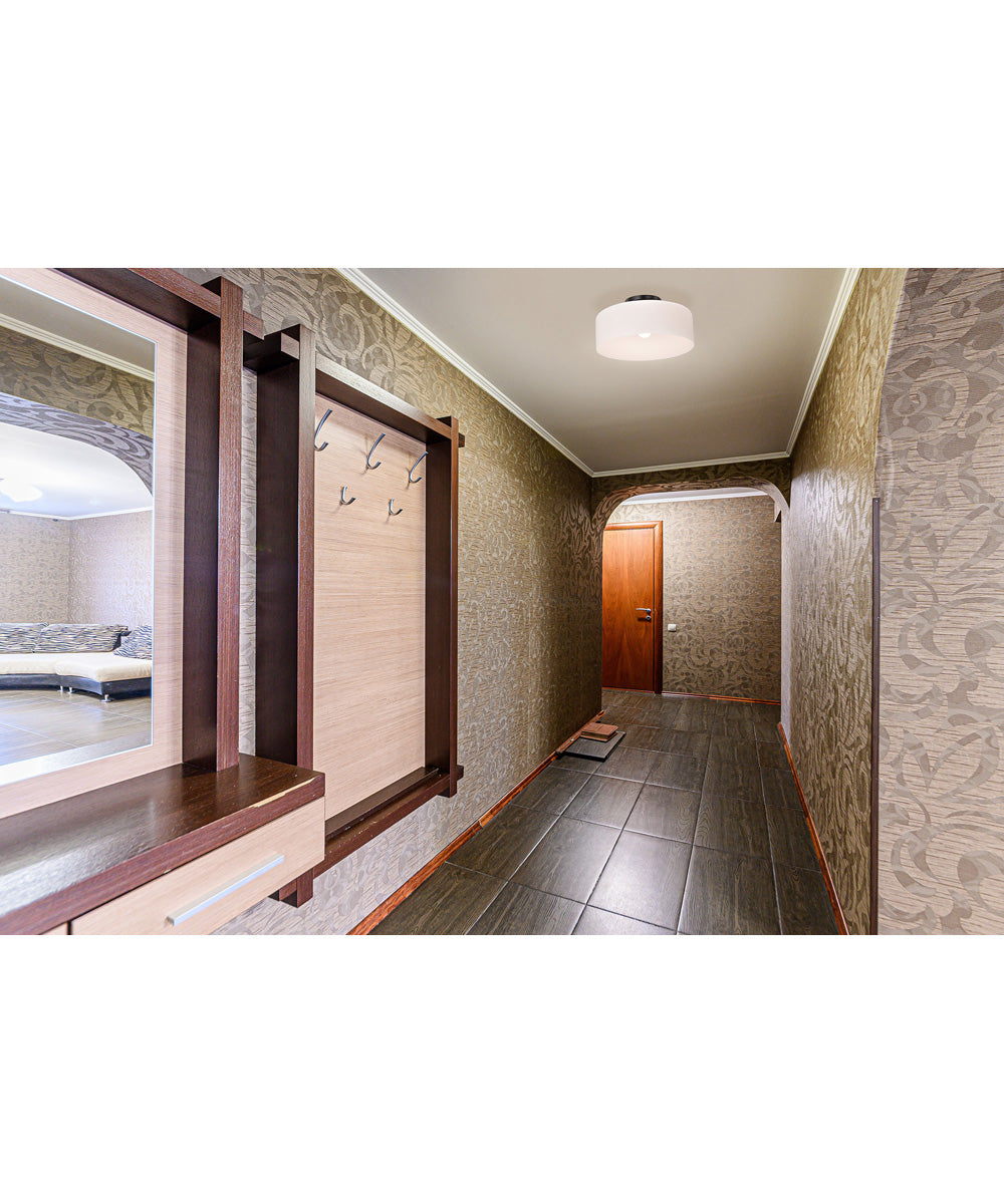 Warren 1-Light Close-to-Ceiling Gun Metal