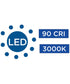 Hard Nox 9" Round Flush Mount Light Black