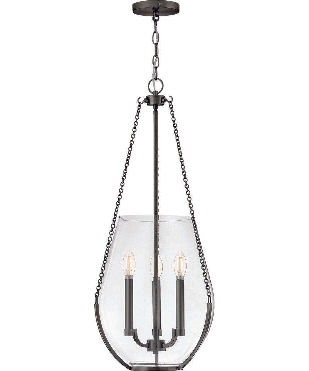 Farrin 3-Light Medium Pendant in Gunmetal