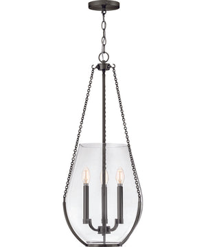 Farrin 3-Light Medium Pendant in Gunmetal