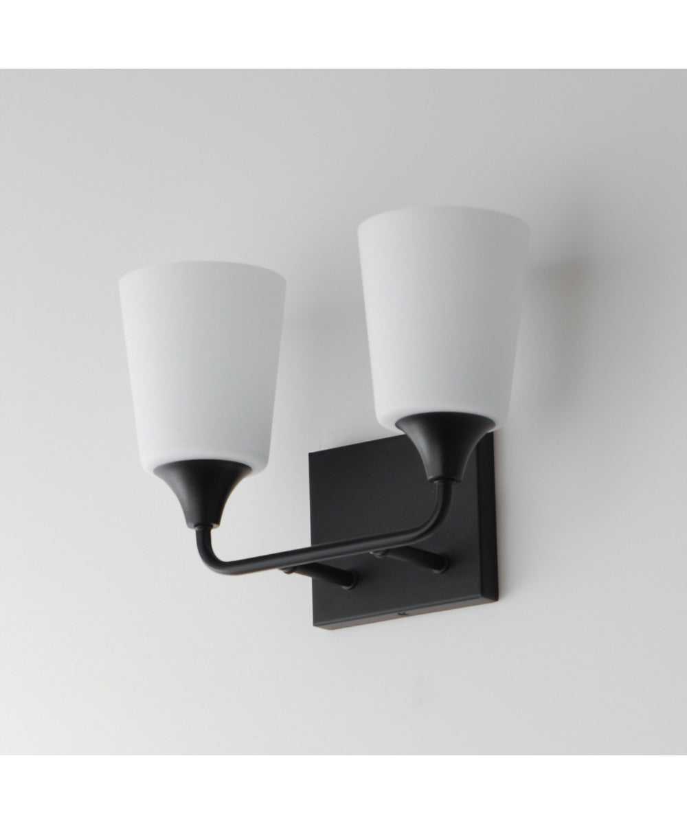 Hudson 2-Light Bath Vanity Black