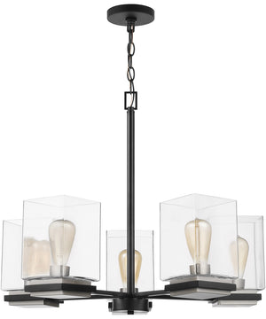Crossroads 5-Light Chandelier Matte Black