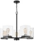 Crossroads 5-Light Chandelier Matte Black