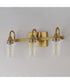 Goblet 3-Light Wall sconce Natural Aged Brass