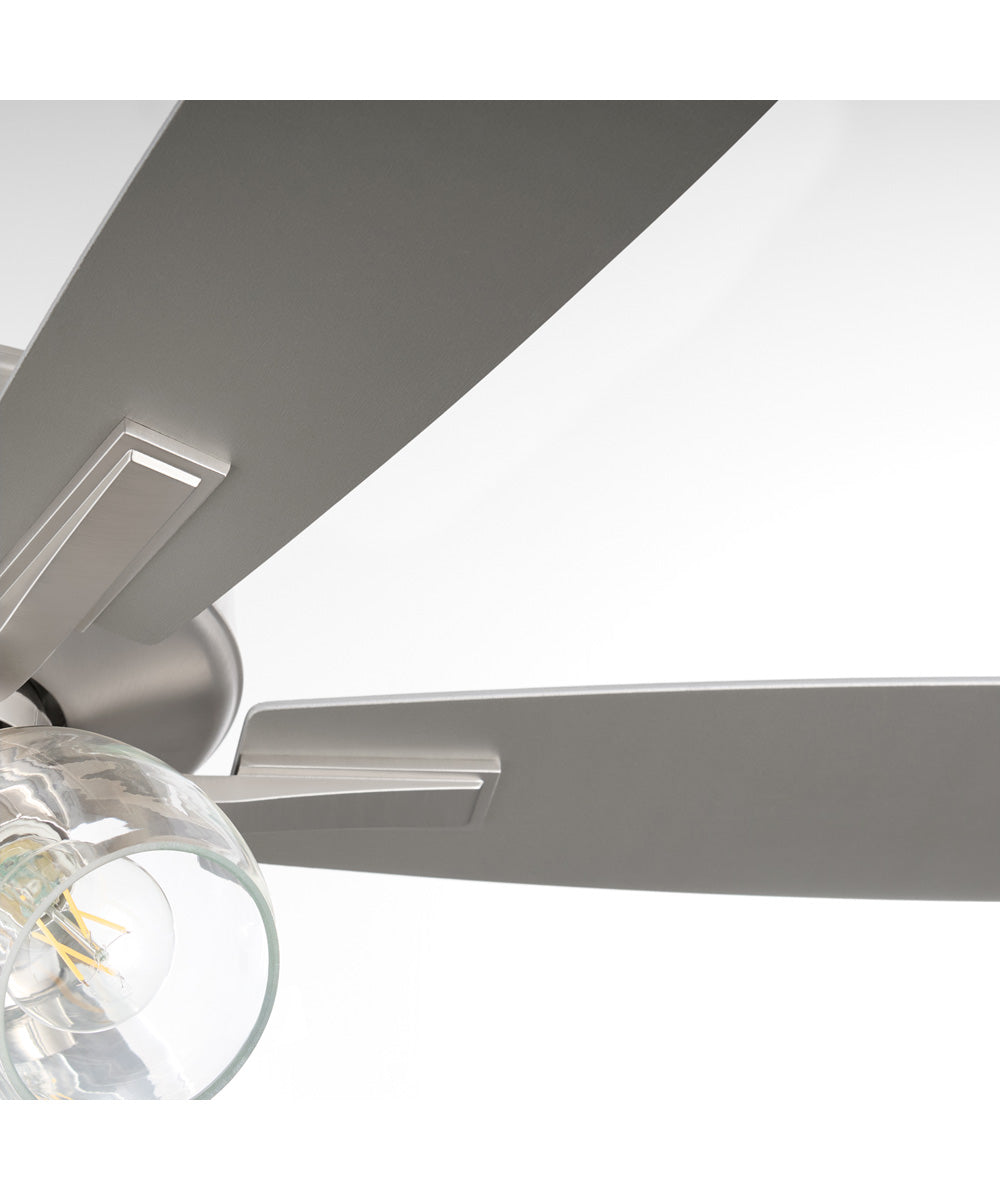 52" Ovation 3-light Ceiling Fan Satin Nickel