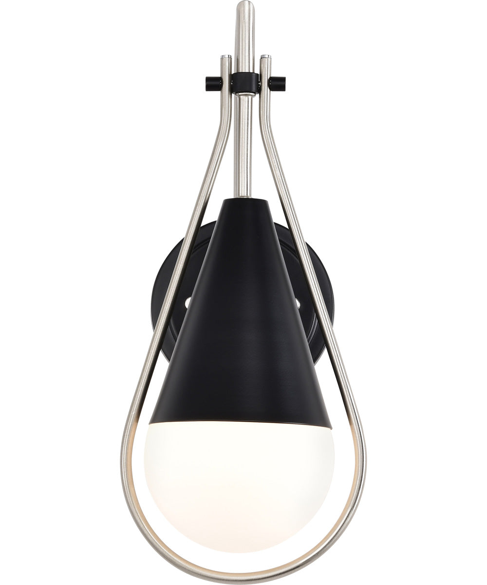 Admiral 1-Light Vanity & Wall Matte Black