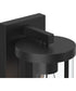 Kagen Small Outdoor Wall Light with Clear Glass Panels Matte Black