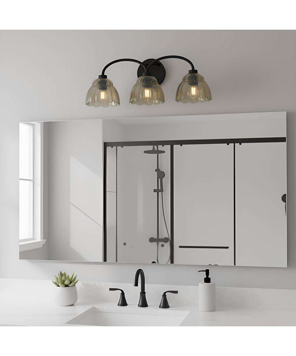 Whitecap 3-light Bath Light Mottled Cocoa