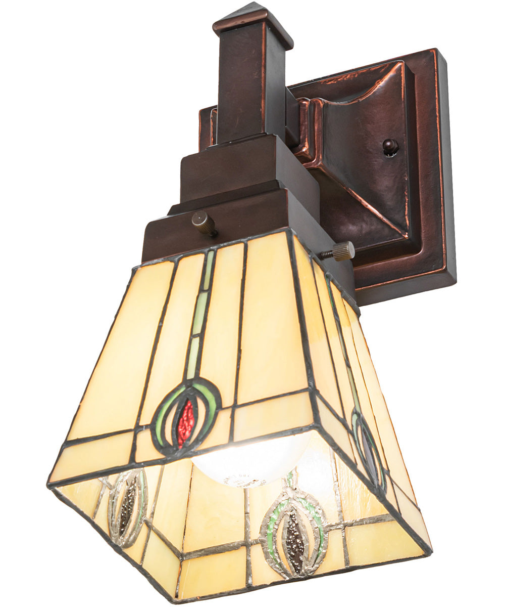 5" Wide Spear Mission Wall Sconce