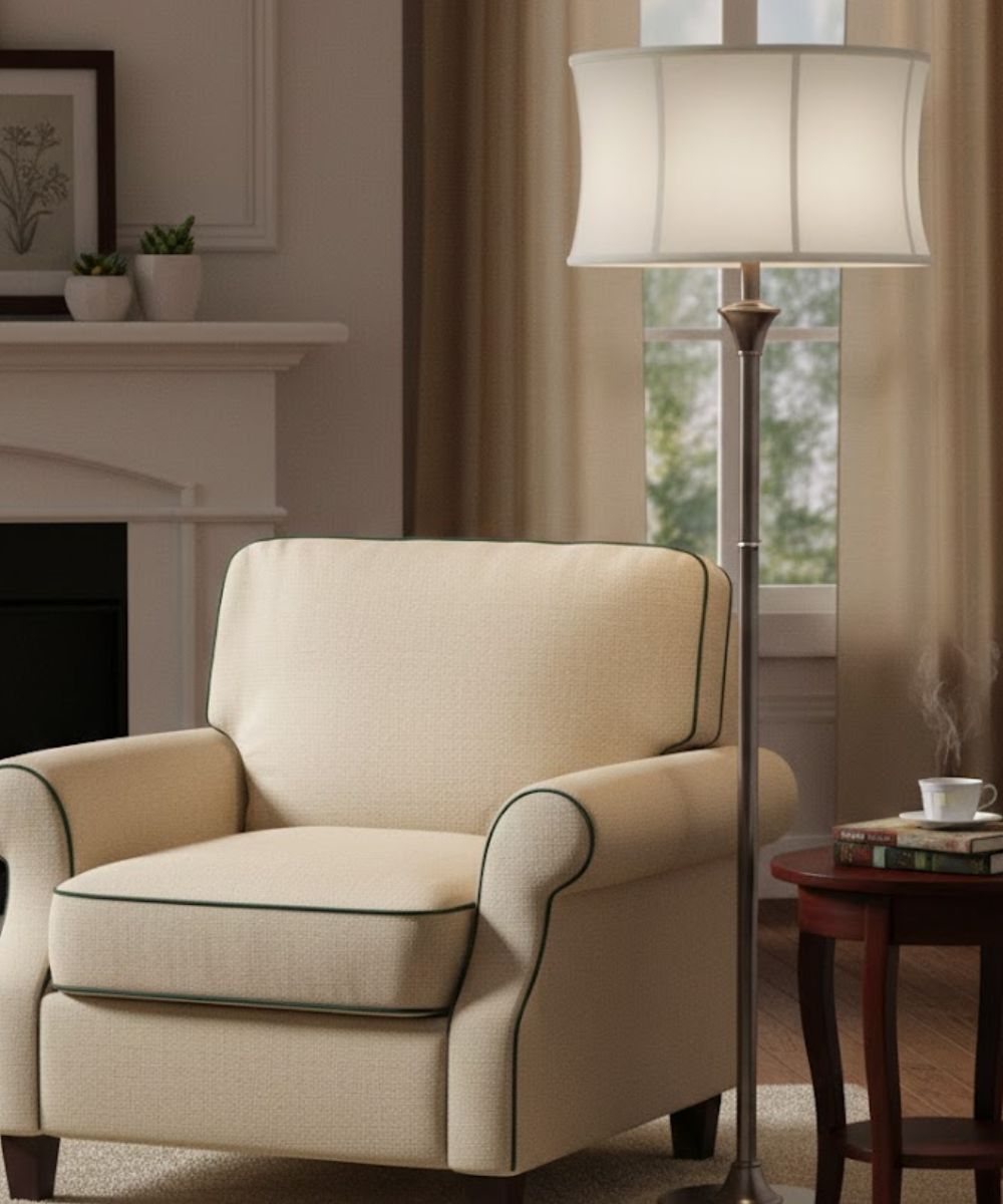 18x18x10 Off White Camelot Modified Drum Softback Lampshade