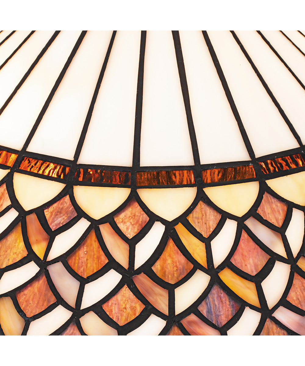 Tiffany Small 2-light Table Lamp Matte Black