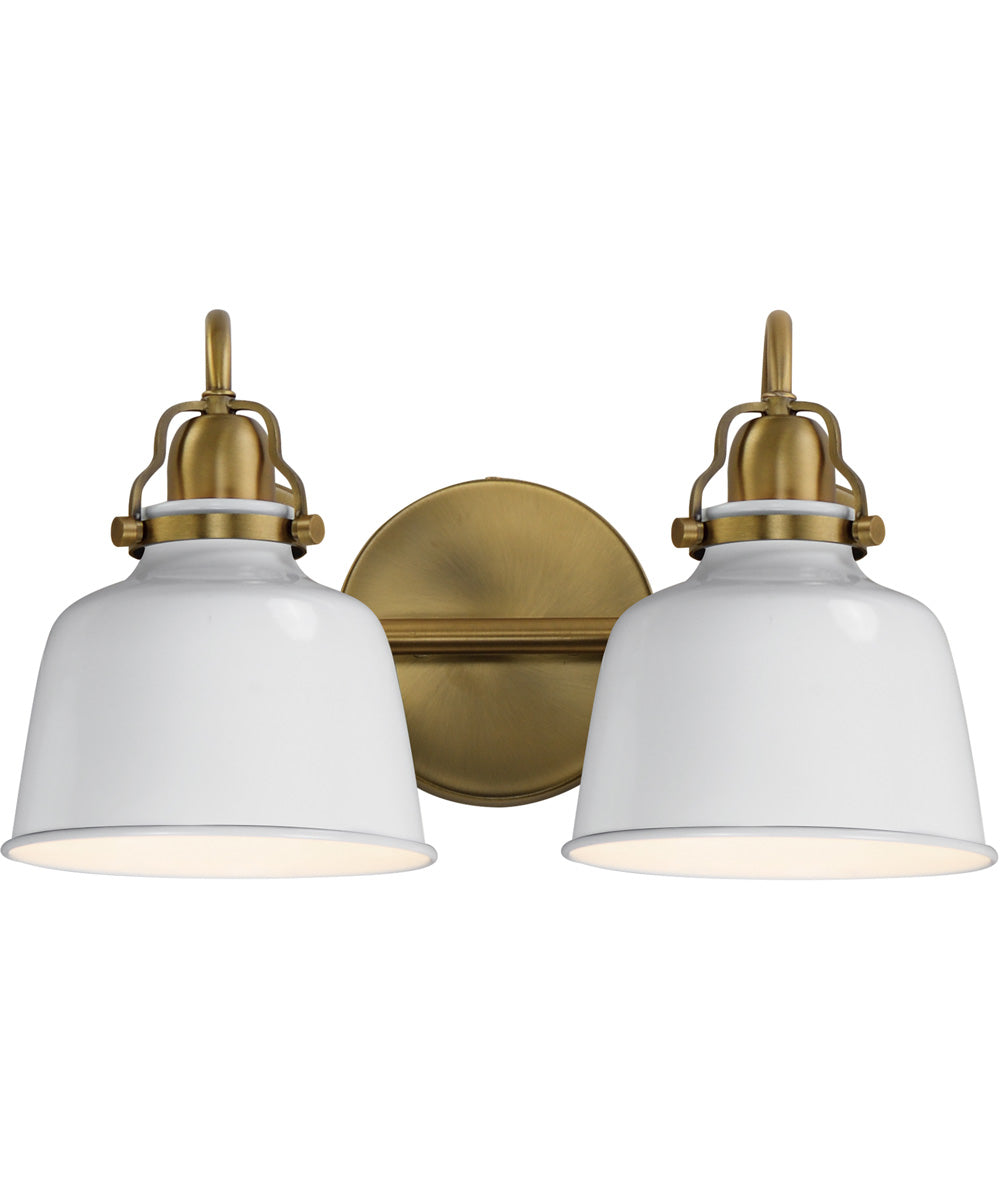 Hollis 2-Light Sconce Natural Aged Brass