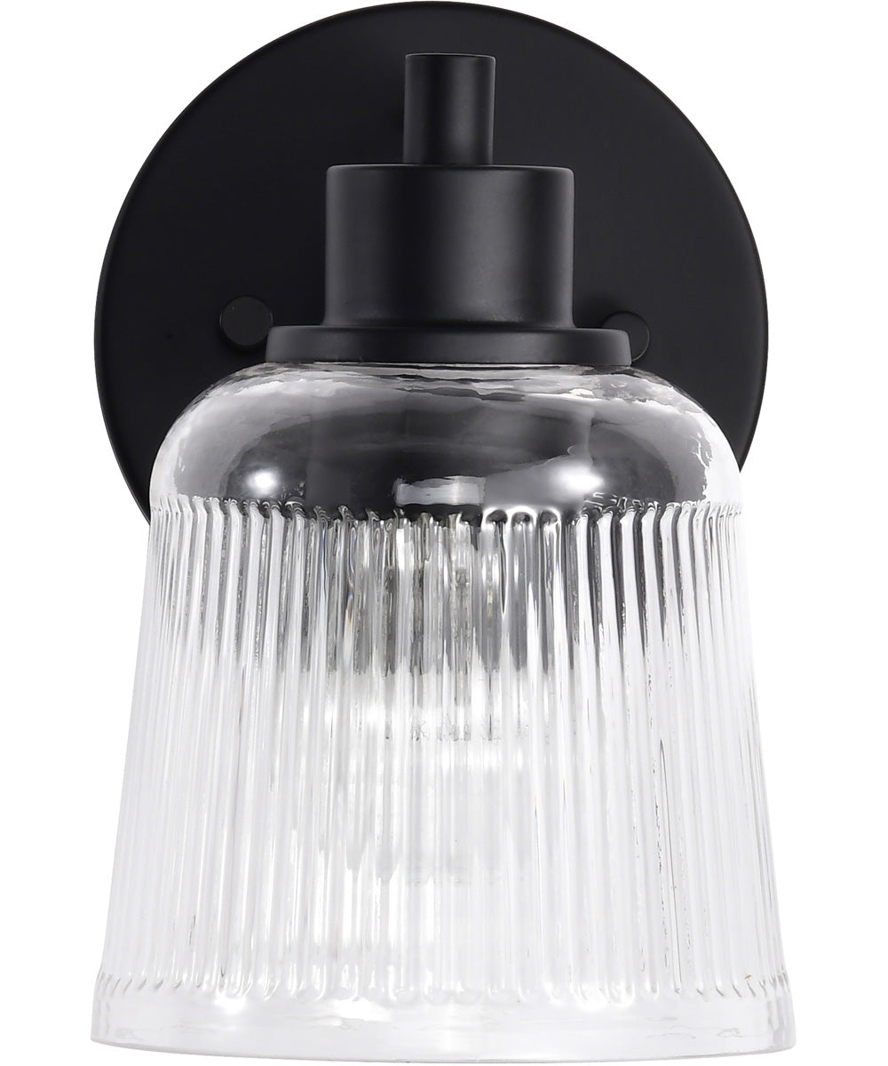 Grayson 1-Light Vanity & Wall Matte Black