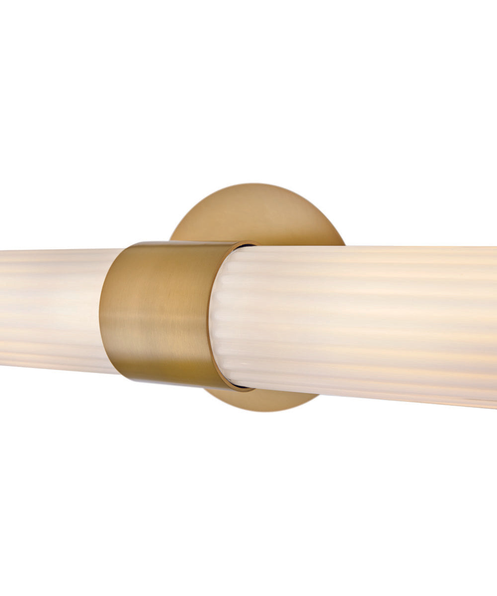 Nina 2-Light Large Two Light Sconce in Lacquered Brass