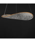 Moonscapes Single LED Pendant Brushed Champagne