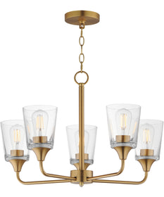 Hudson 5-Light Chandelier Natural Aged Brass