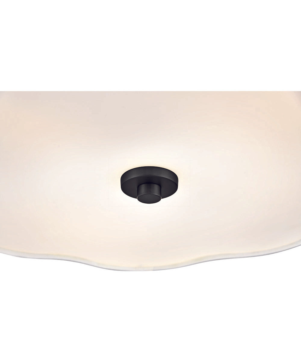 Gwen 4-Light Medium Semi-Flush Mount in Black